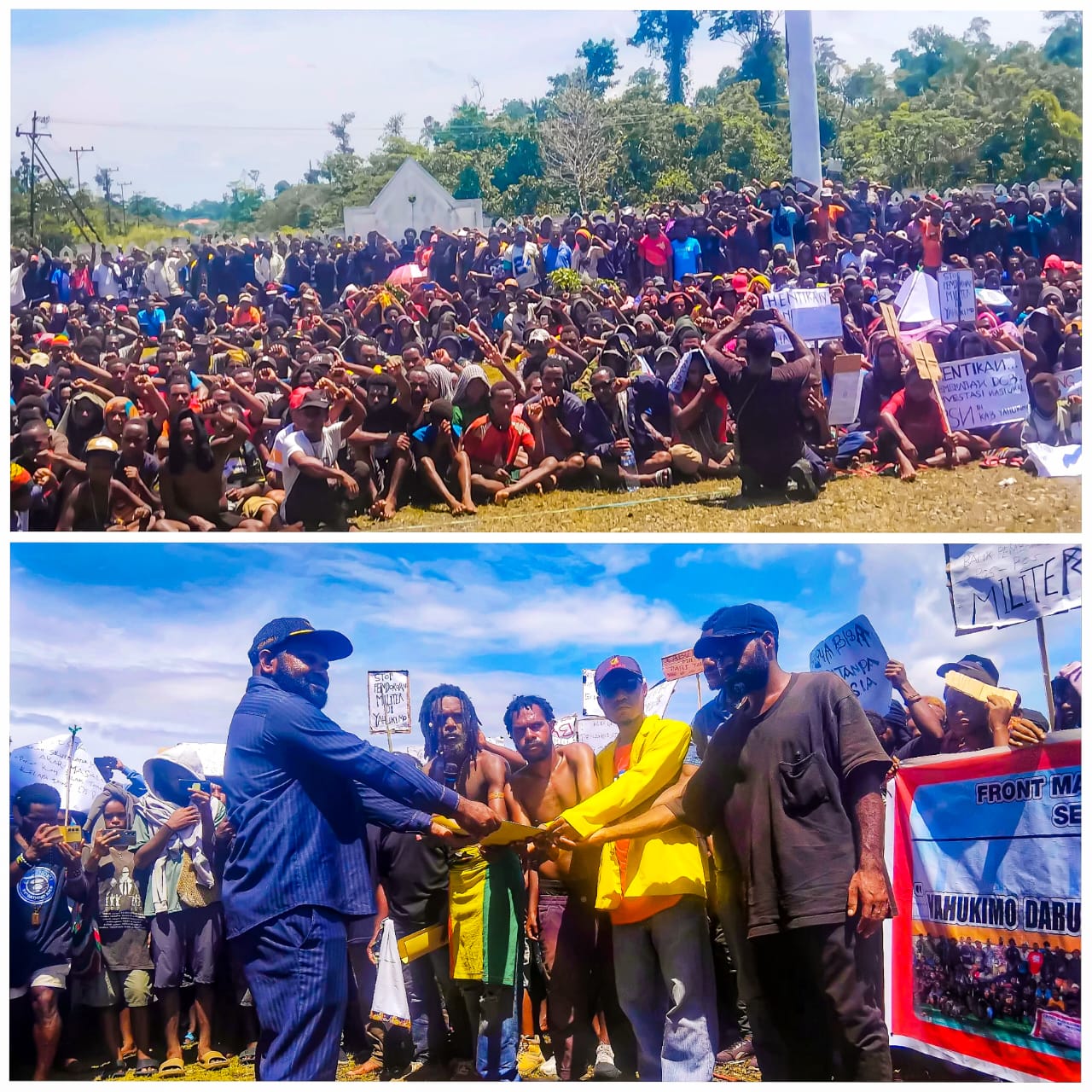 Front Mahasiswa Yahukimo se-Indonesia Gelar Aksi di DPRD Yahukimo, Tolak Darurat Militer dan Investasi yang Merugikan Rakyat