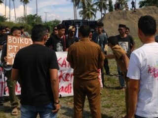 GPM-Garut Gelar Aksi Terkait Dugaan Aktivitas Galian C PT Hijrah Nusatama di Gane Barat Utara